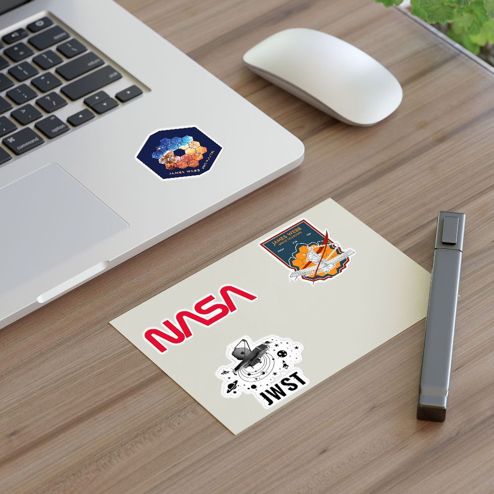 Miniatura: Sticker Sheet Vinyl Decal - NASA Variety - James Webb Space Telescope NASA JWST