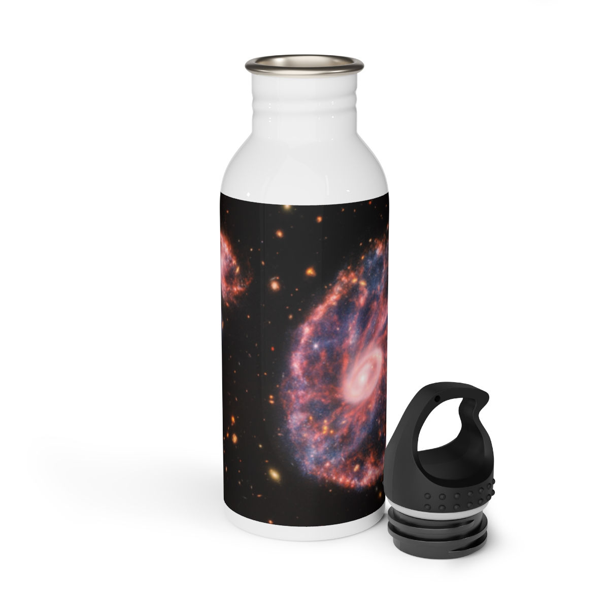 Cartwheel Galaxy - James Webb Space Telescope - Stainless Steel Water Bottle