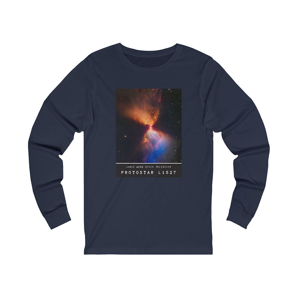 Thumbnail: Protostar L1527 Men's James Webb Space Telescope JWST Long Sleeve Shirt