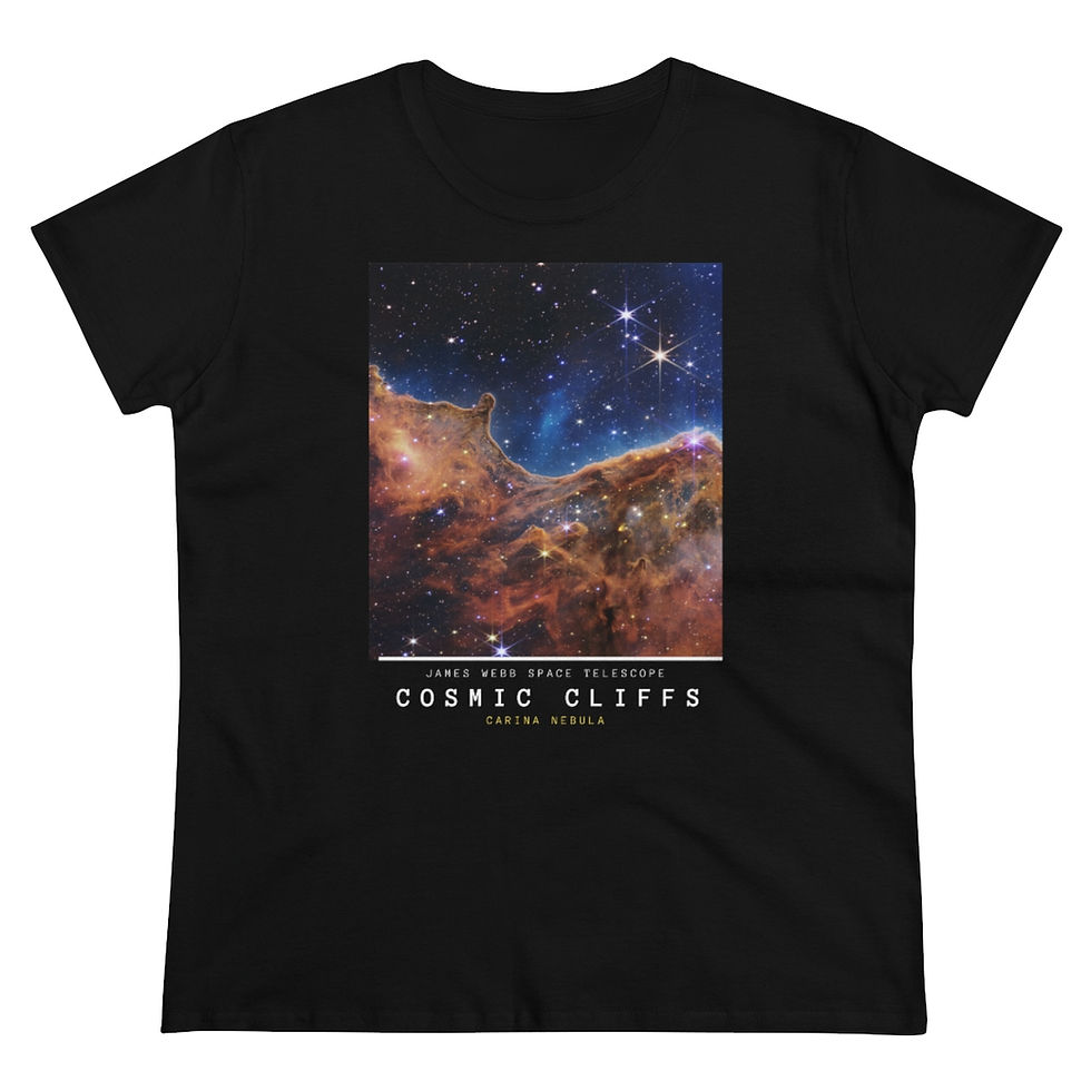 Miniatura: Women's James Webb Space Telescope Cosmic Cliffs Cotton T-shirt