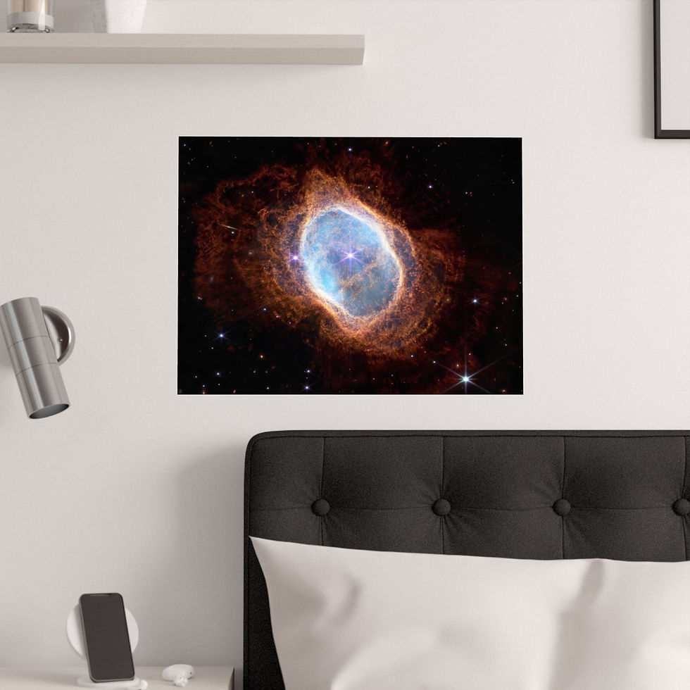 Thumbnail: Southern Ring Nebula - Webb Telescope - Poster Satin Finish – various sizes