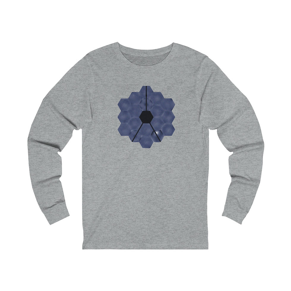 Miniature : Men's James Webb Space Telescope Mirror Damage Long Sleeve Shirt