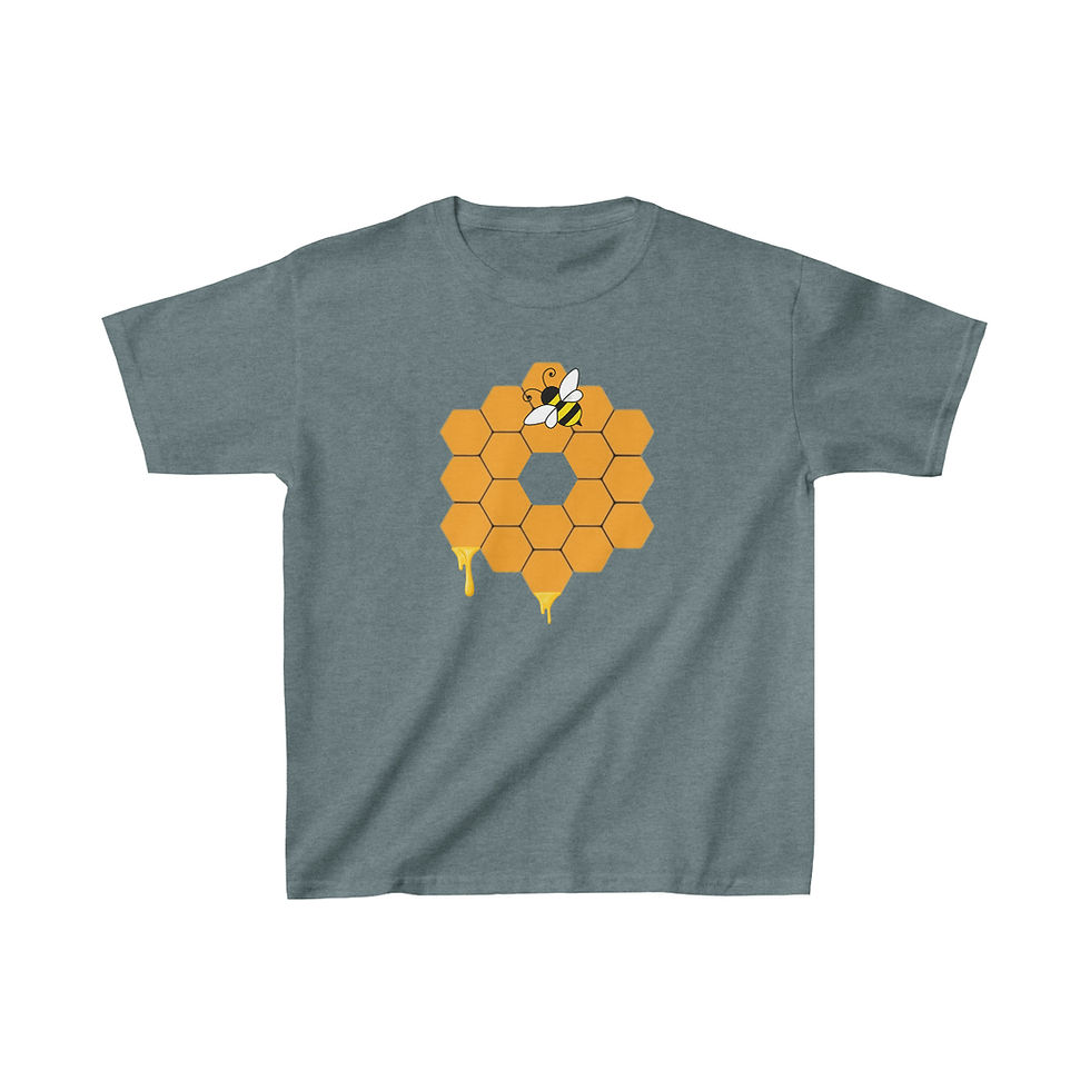 Thumbnail: Youth James Webb Space Telescope Honey Bee T-shirt - JWST