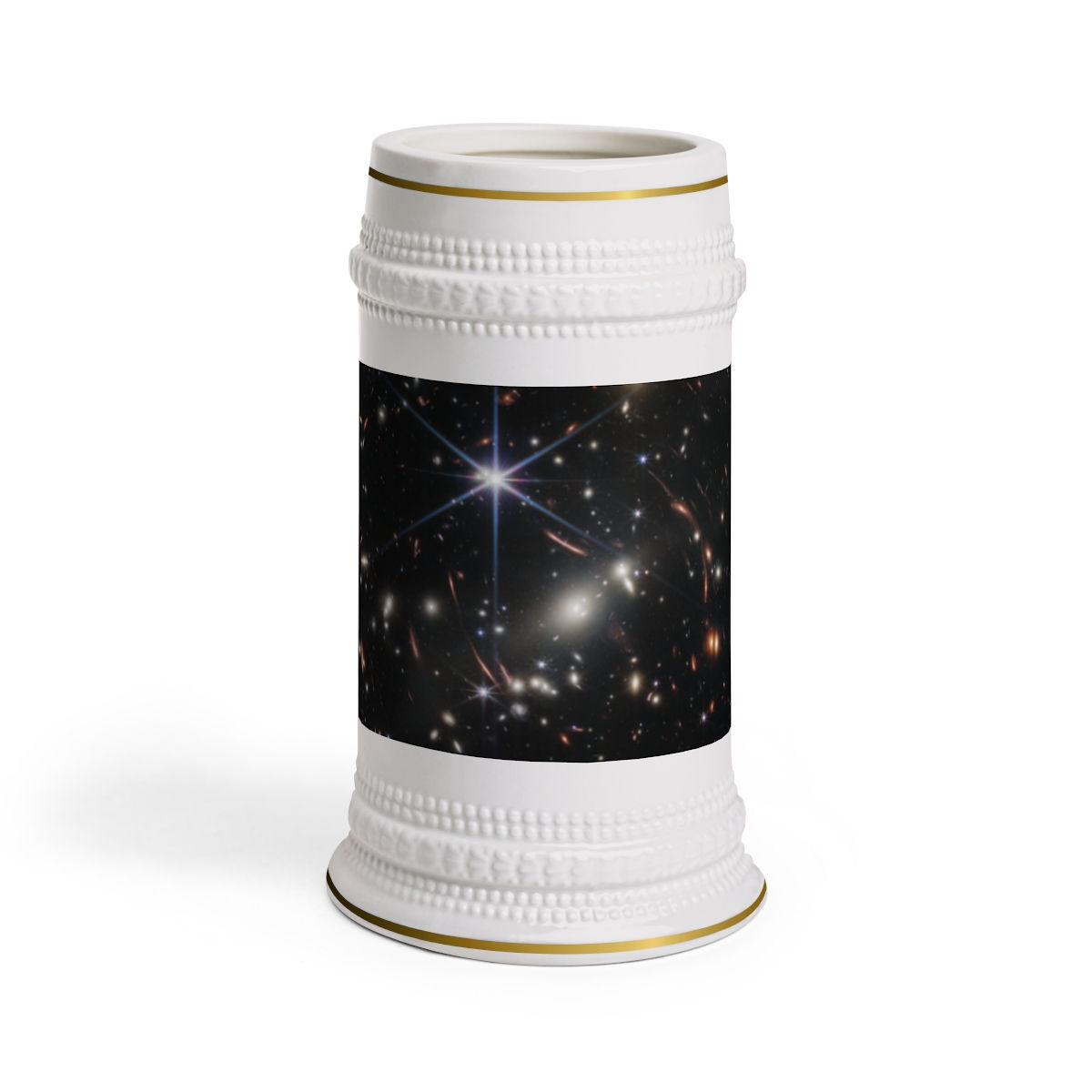James Webb Space Telescope First Deep Field Ceramic Beer Stein Mug, 22oz