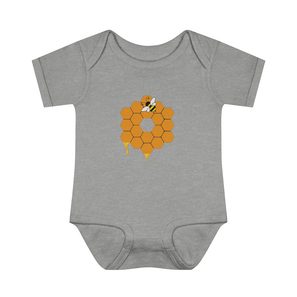 Miniature : Infant Baby Webb Honeycomb Bee Bodysuit
