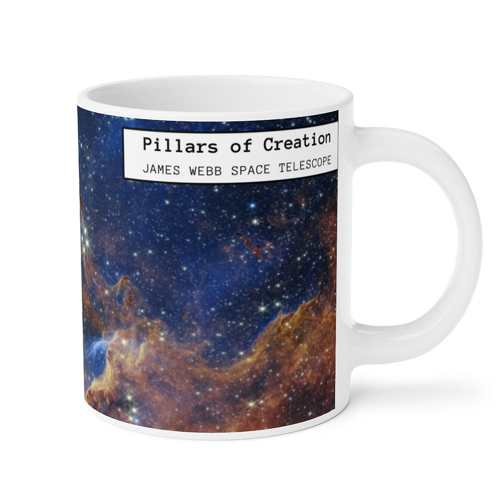 Thumbnail: James Webb Space Telescope Pillars of Creation w/ Border Mug, 11oz, 15oz & 20oz