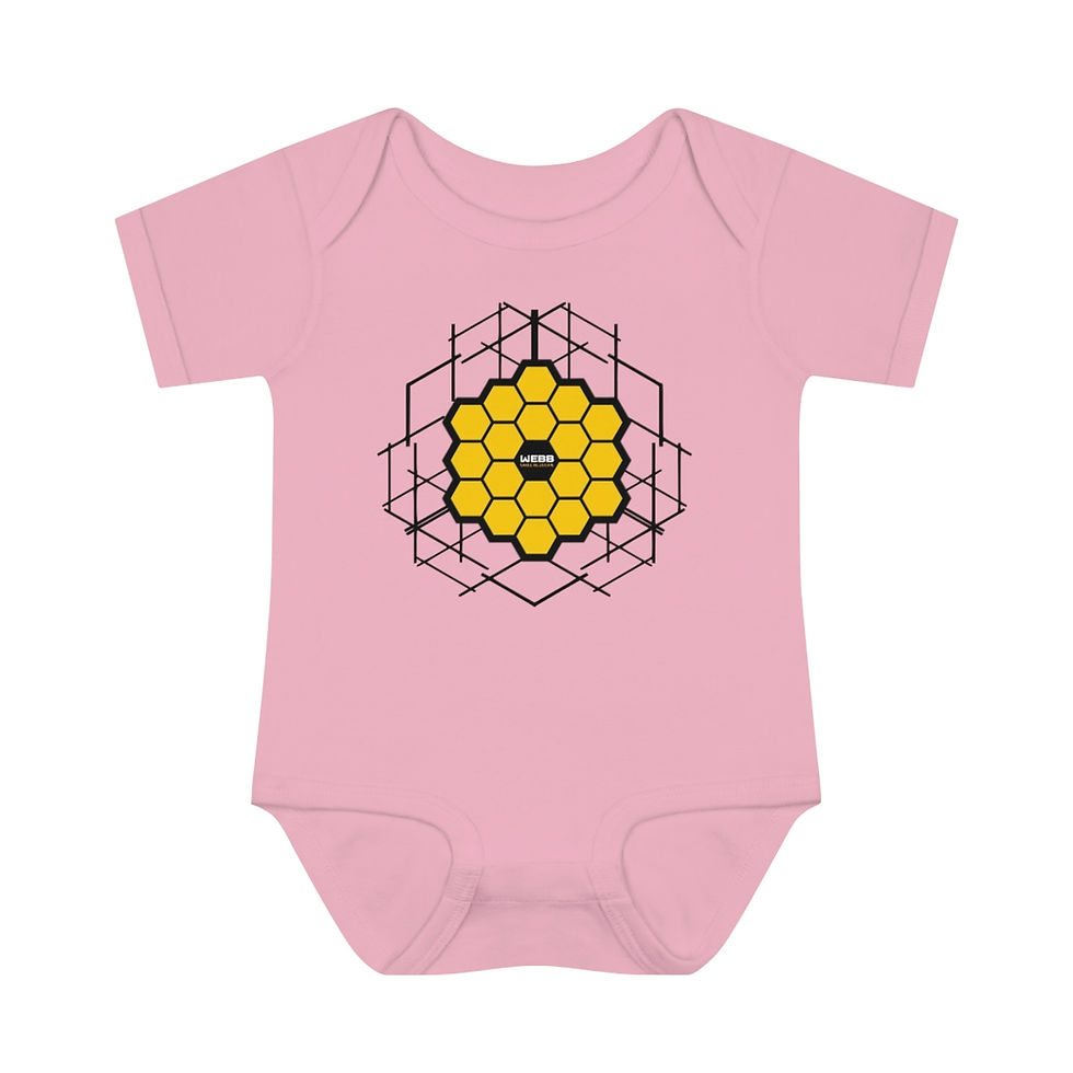 Thumbnail: Infant Baby James Webb Space Telescope - JWST Abstract Honeycomb Bodysuit