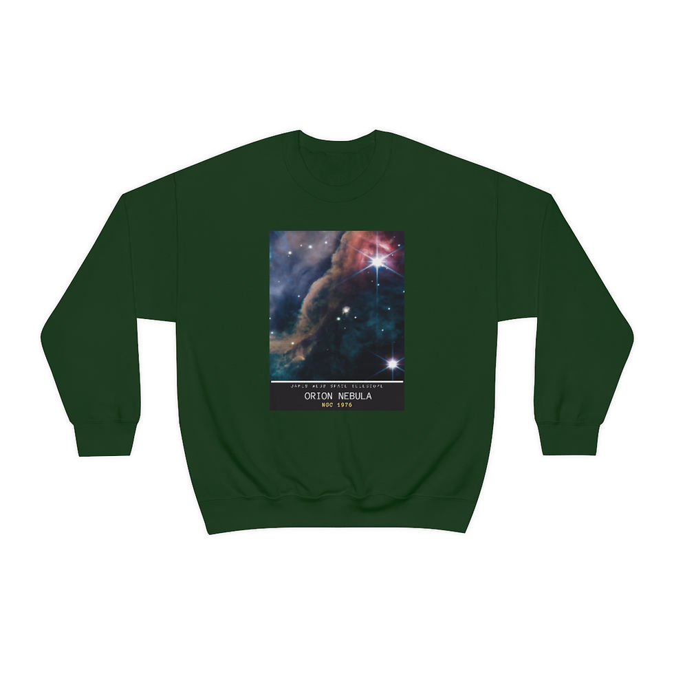 Thumbnail: Mens James Webb Space Telescope - JWST Orion Nebula - Crewneck Sweatshirt
