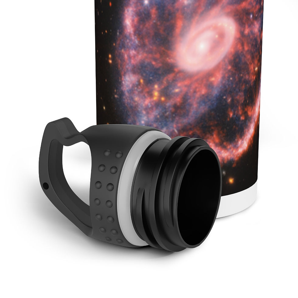 Miniatura: Cartwheel Galaxy - James Webb Space Telescope - Stainless Steel Water Bottle