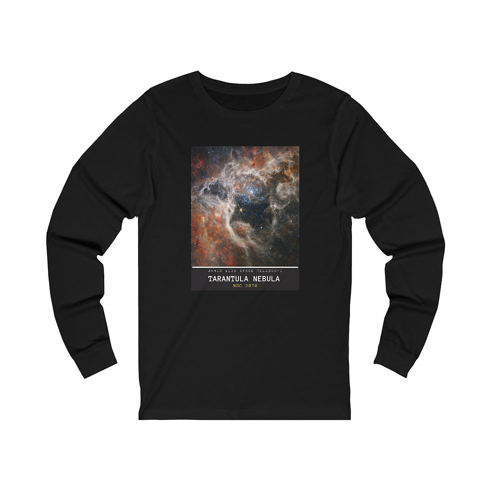 Miniatura: Men's James Webb Space Telescope - Tarantula Nebula Long Sleeve Shirt