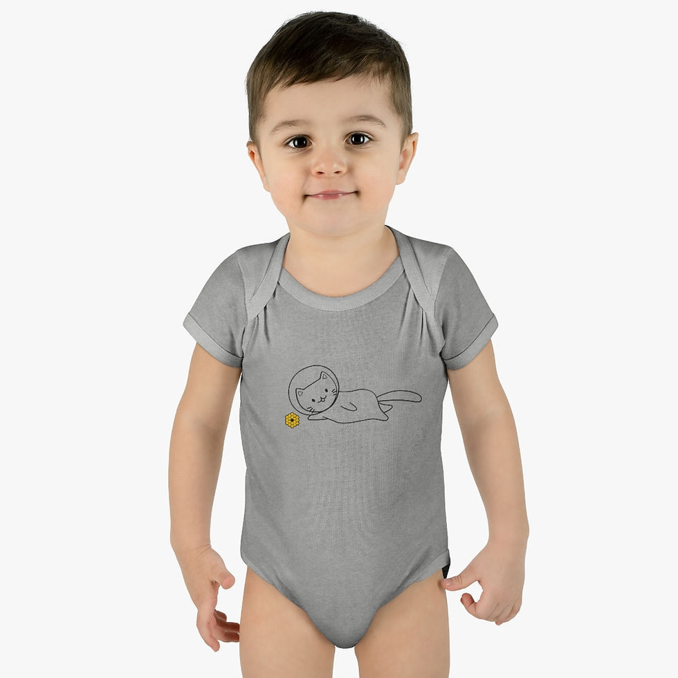 Thumbnail: Infant Baby James Webb Space Telescope - JWST Space Cat Bodysuit