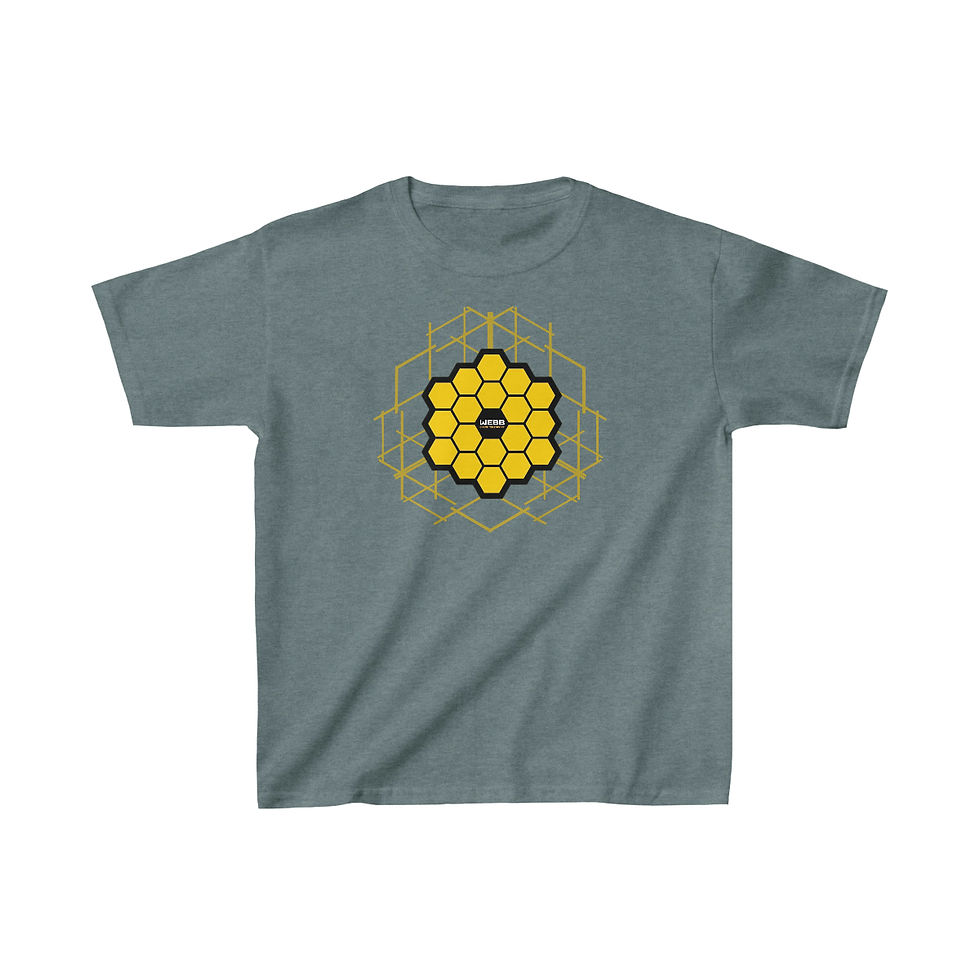 Miniatura: Youth JWST Abstract Honeycomb Cotton T-Shirt - Space Tee
