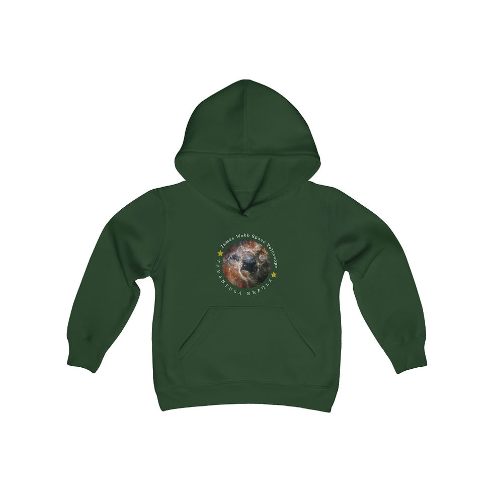 Thumbnail: Youth Hoodie - JWST Tarantula Nebula - James Webb Space Telescope Sweatshirt