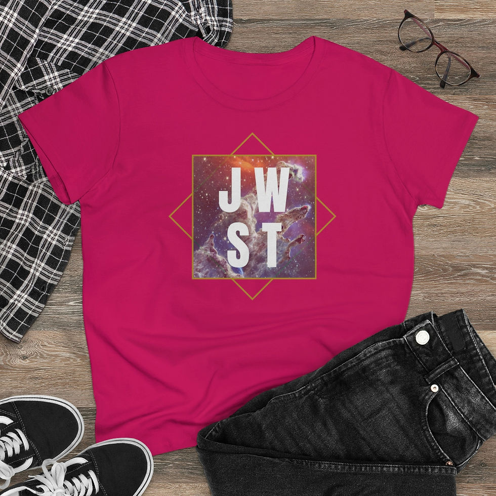 Miniatura: Women JWST Creation Tee -  James Webb Space Telescope Cotton T-Shirt