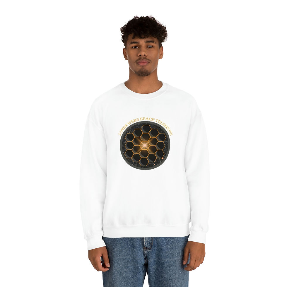Thumbnail: Super Emblem - Men's James Webb Space Telescope Crewneck Sweatshirt