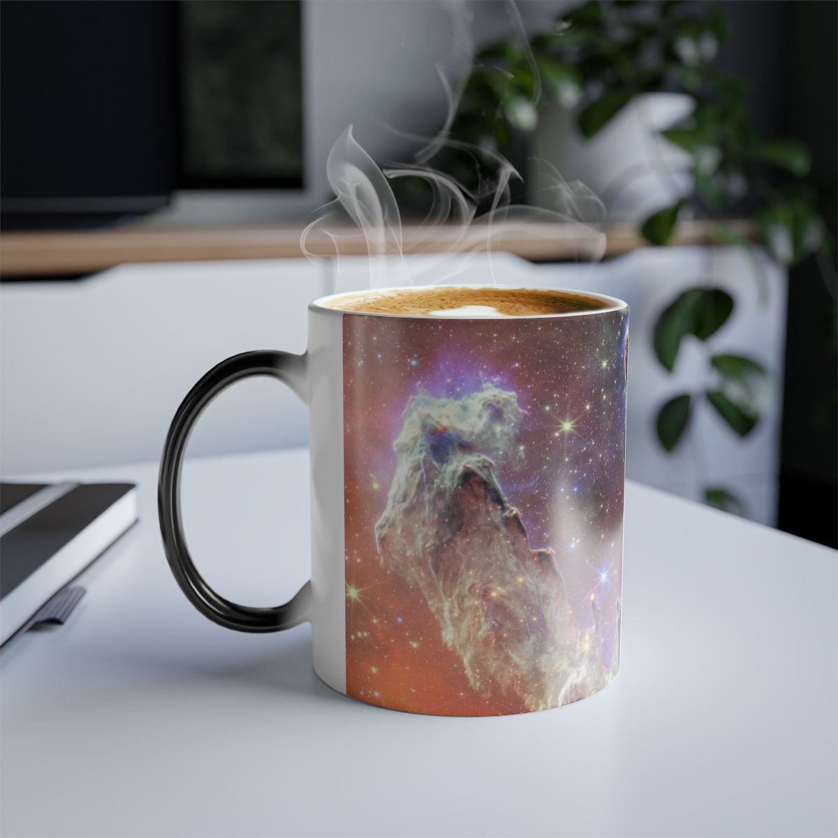 James Webb Space Telescope Pillars of Creation NIRCam/MIRI Magic Mug, 11oz
