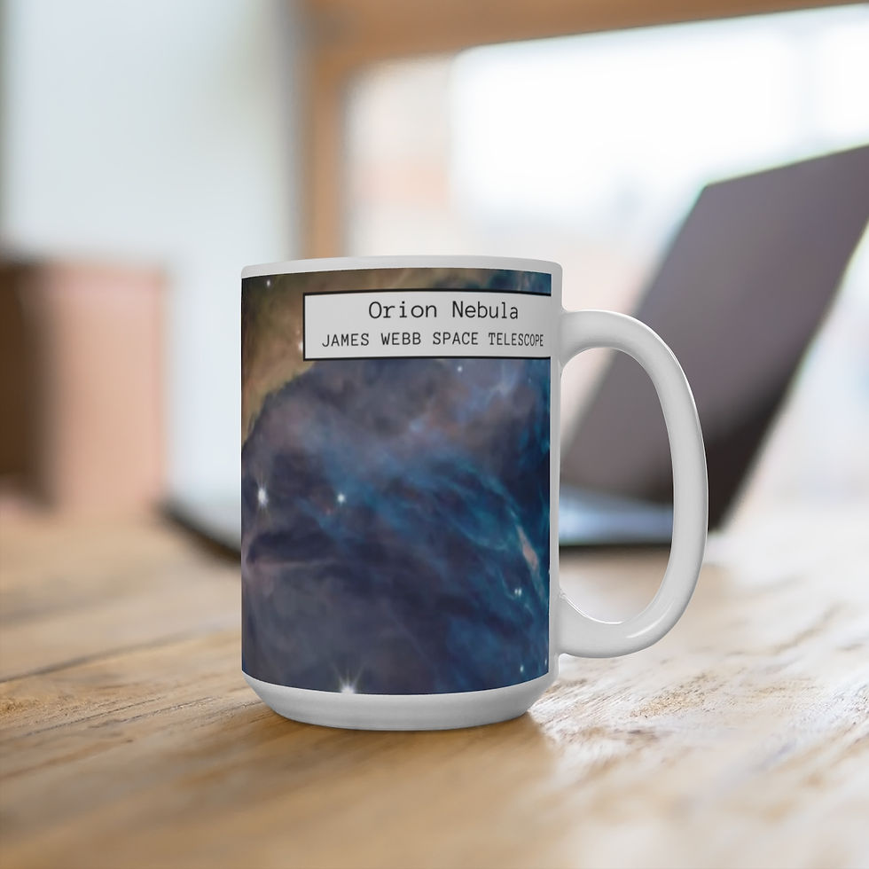 Thumbnail: James Webb Space Telescope Orion Nebula with Border Mug, 11oz, 15oz & 20oz