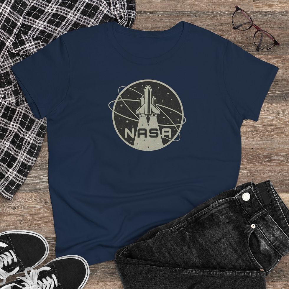Thumbnail: Women's NASA Vintage Logo Cotton T-Shirt