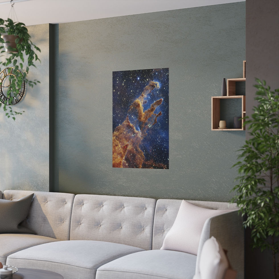 Thumbnail: Pillars of Creation - James Webb JWST - Poster Satin Finish – various sizes