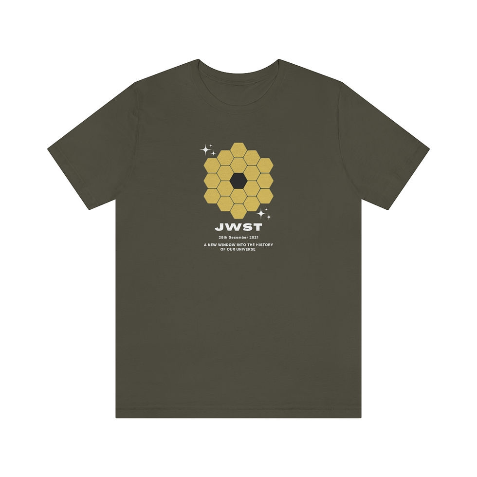 Miniature : Men's James Webb Telescope - JWST Honeycomb Logo T-Shirt