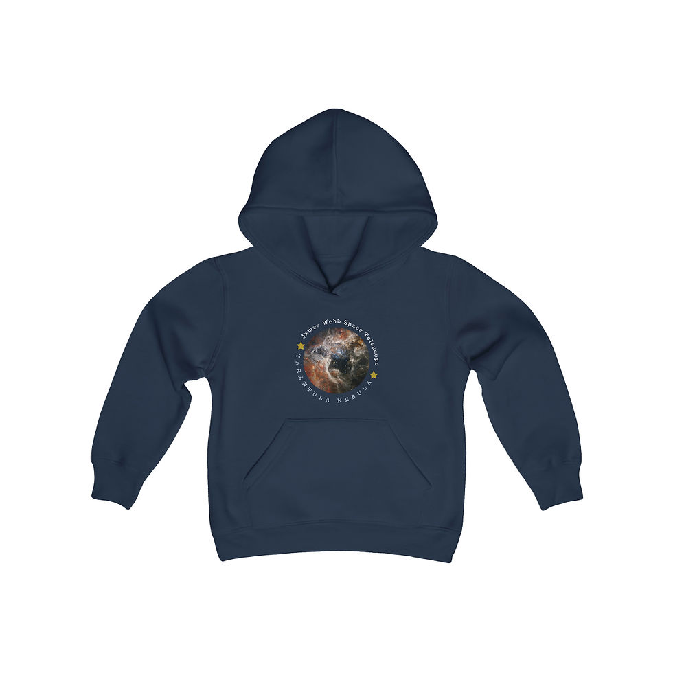 Thumbnail: Youth Hoodie - JWST Tarantula Nebula - James Webb Space Telescope Sweatshirt