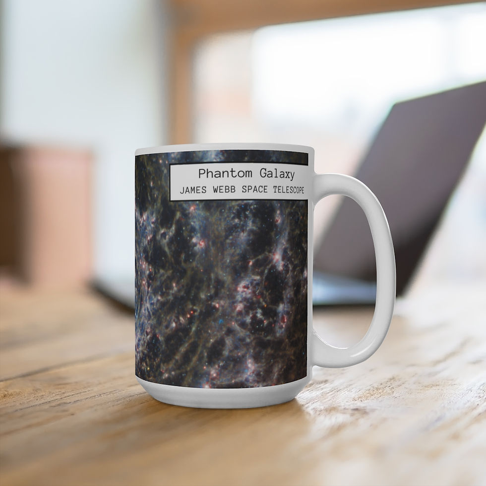Thumbnail: James Webb Space Telescope Phantom Galaxy with Border Mug, 11oz, 15oz & 20oz