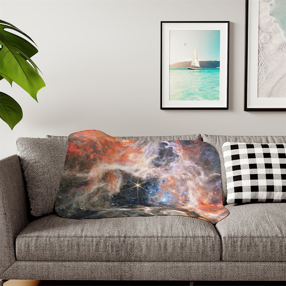 Thumbnail: James Webb Space Telescope Tarantula Nebula Microfiber Duvet Cover