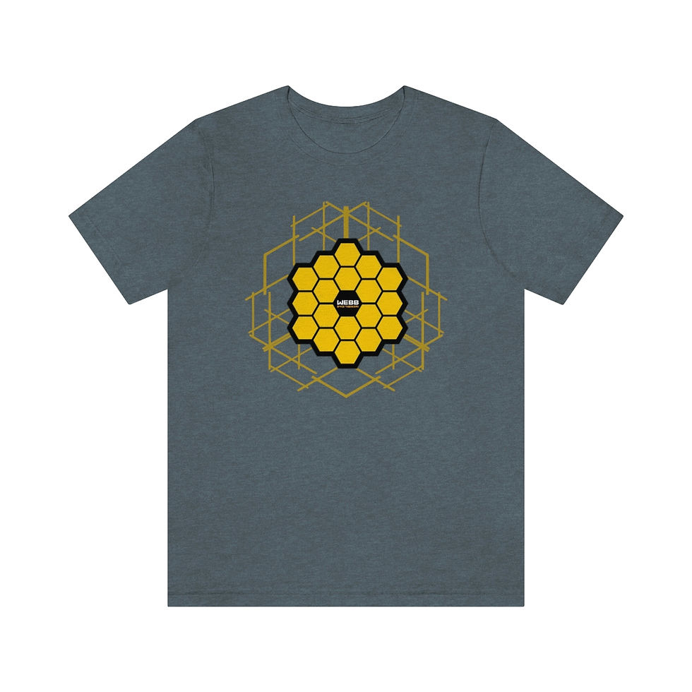 Thumbnail: Men's James Webb Space Telescope - Abstract Honeycomb - JWST T-Shirt