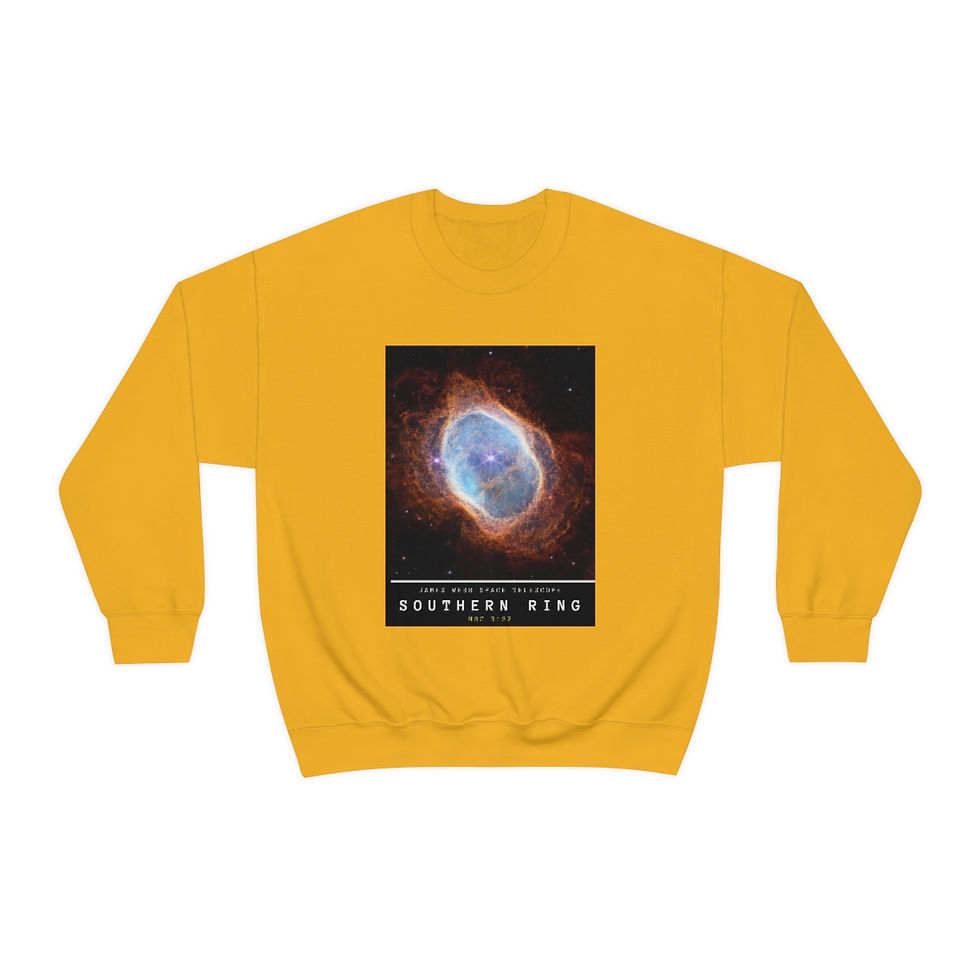 Miniatura: Southern Ring Nebula - James Webb Space Telescope Crewneck Sweatshirt