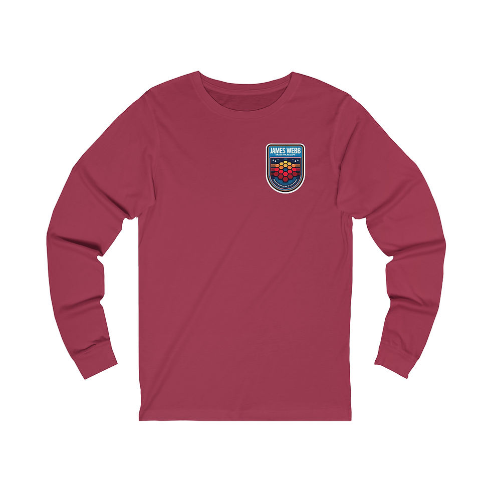 Thumbnail: Men's James Webb Space Telescope Space Aviation Badge Long Sleeve Shirt