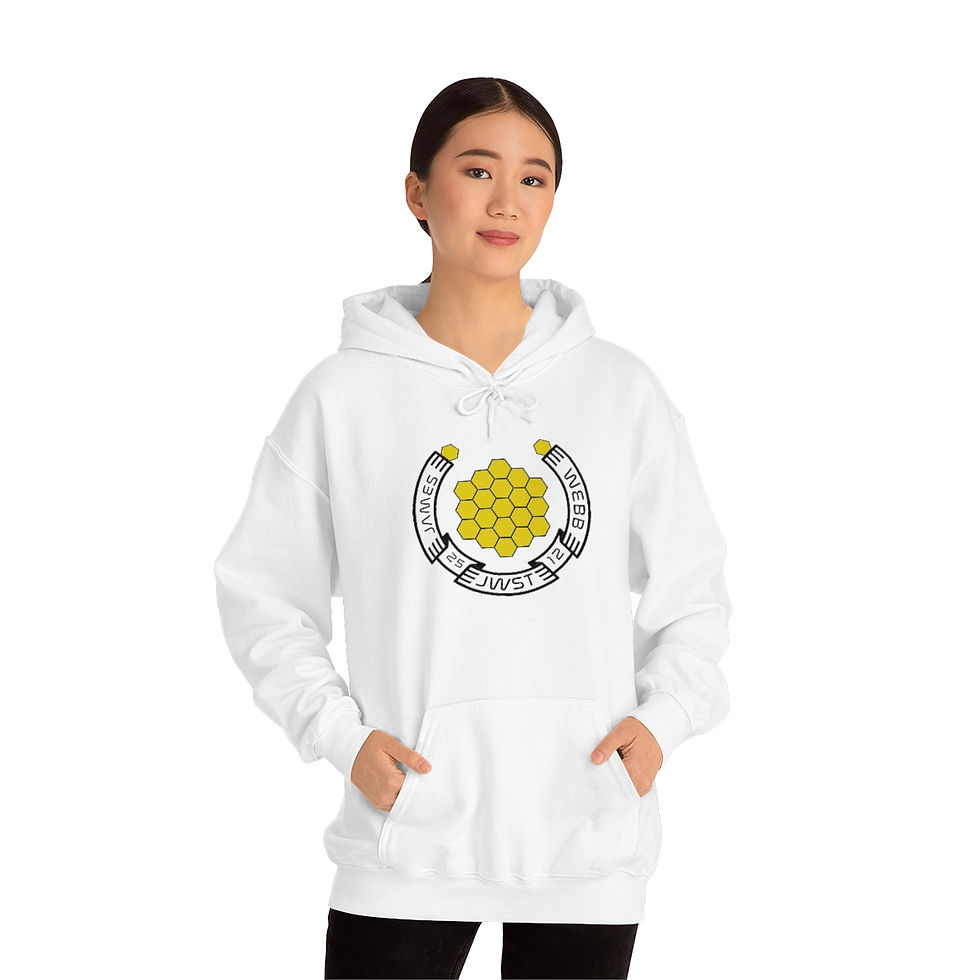 Thumbnail: Men's James Webb Space Telescope Lucky Horseshoe Hooded Sweatshirt