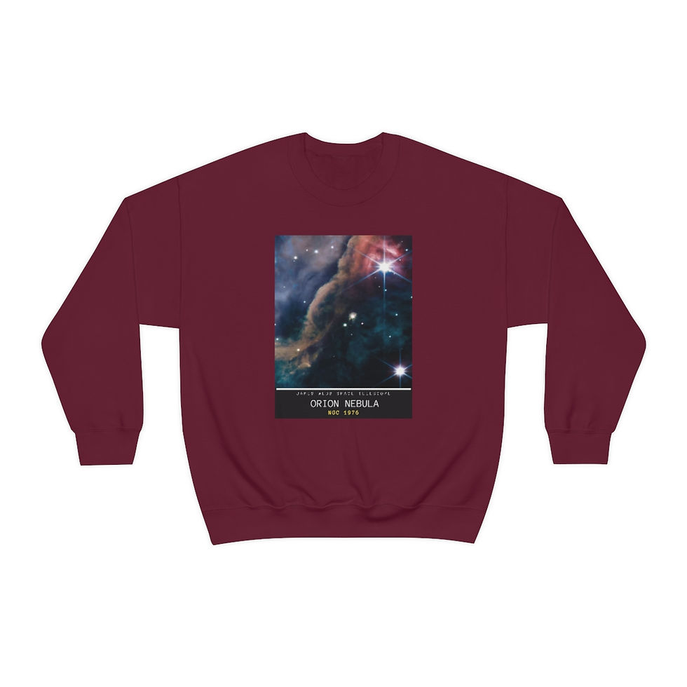 Thumbnail: Mens James Webb Space Telescope - JWST Orion Nebula - Crewneck Sweatshirt
