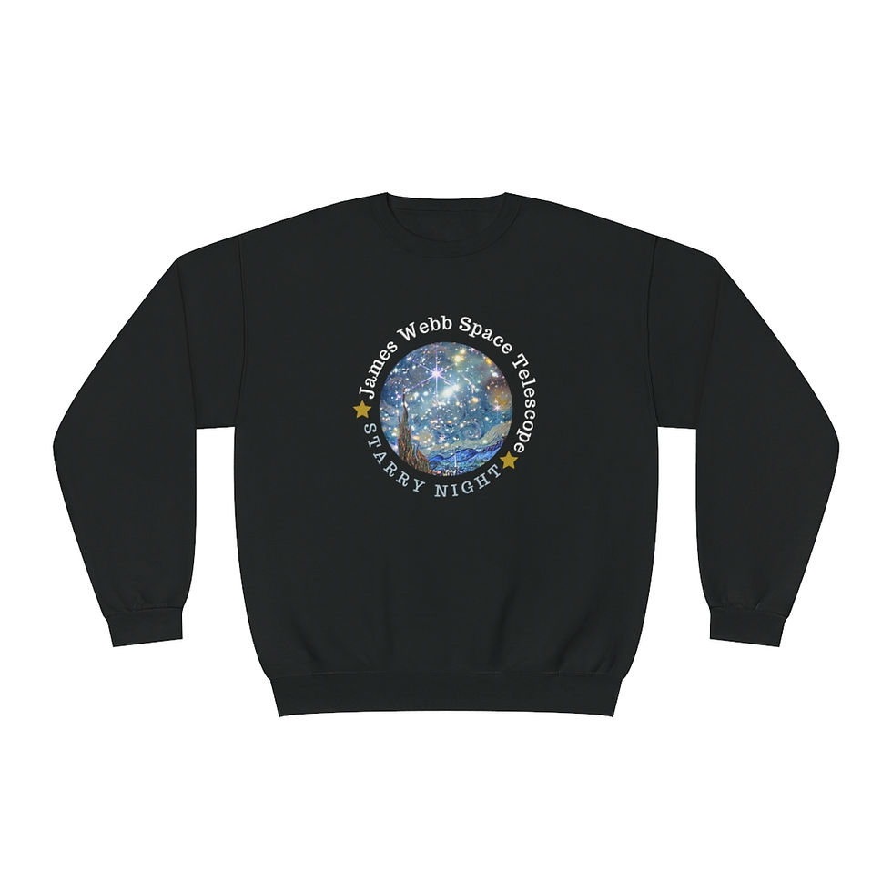 Miniature : JWST Starry Night - Women's James Webb Space Telescope - Crewneck Sweatshirt