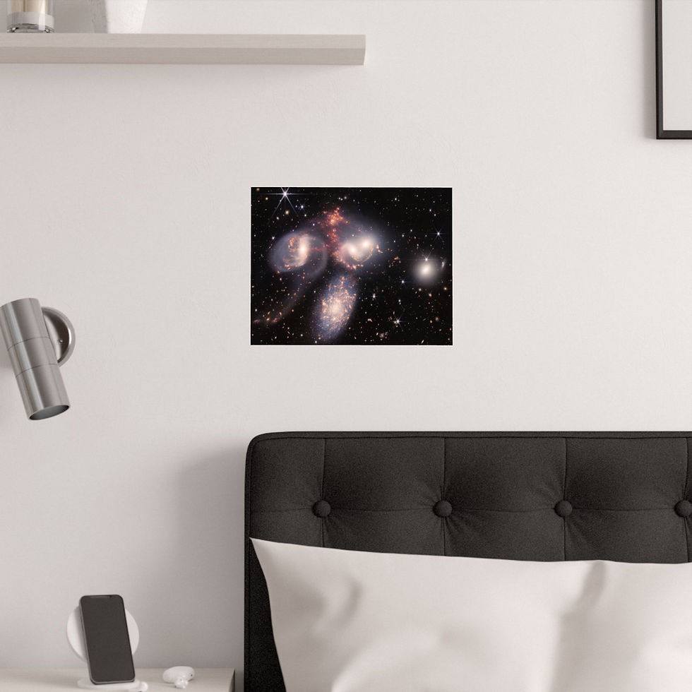 Thumbnail: Stephans Quintet - Webb Space Telescope - Poster Satin Finish – various sizes
