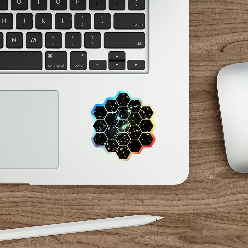 Miniatura: Holographic Die-Cut Sticker Decal - Deep Field Mirror - JWST