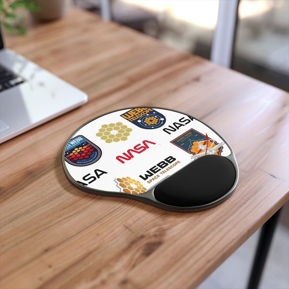 Miniatura: James Webb Space Telescope Nasa Decal Mouse Pad With Wrist Rest