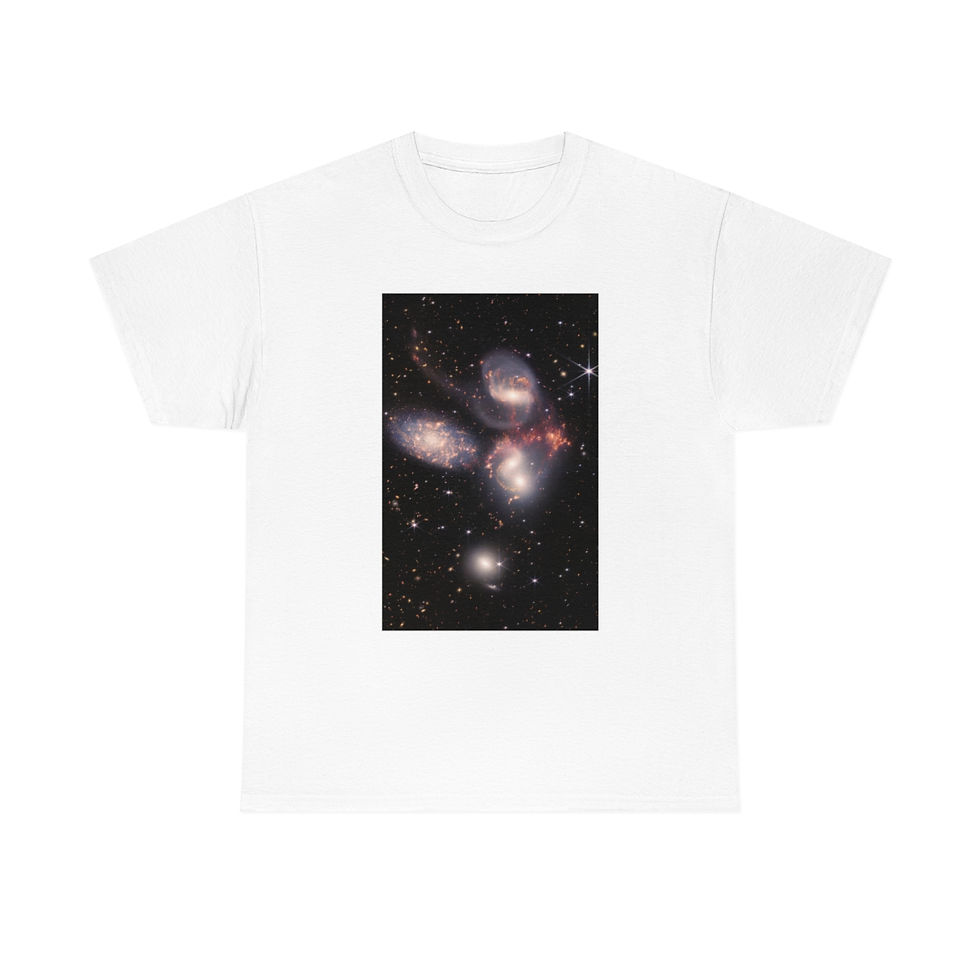 Miniatura: Men's James Webb Space Telescope T-Shirt - Stephan's Quintet Frameless - JWST