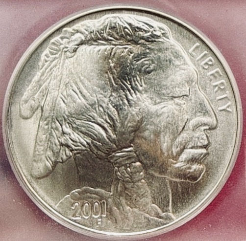 Thumbnail: 2001-D American Buffalo Silver Dollar - ICG MS-70 - Mint State 70