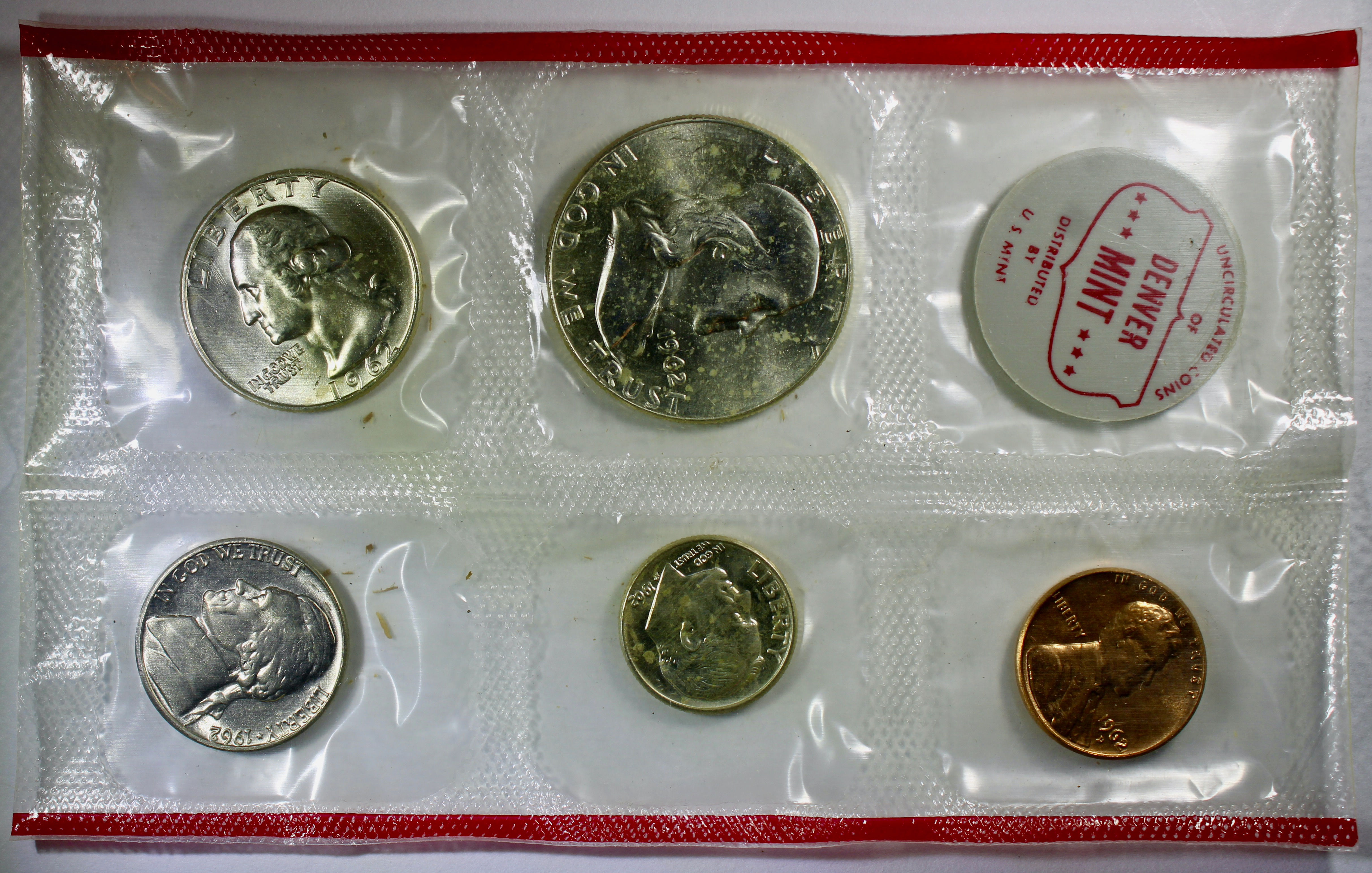 1963- P&D Mint Set in Original Government Packaging - Ten Coins