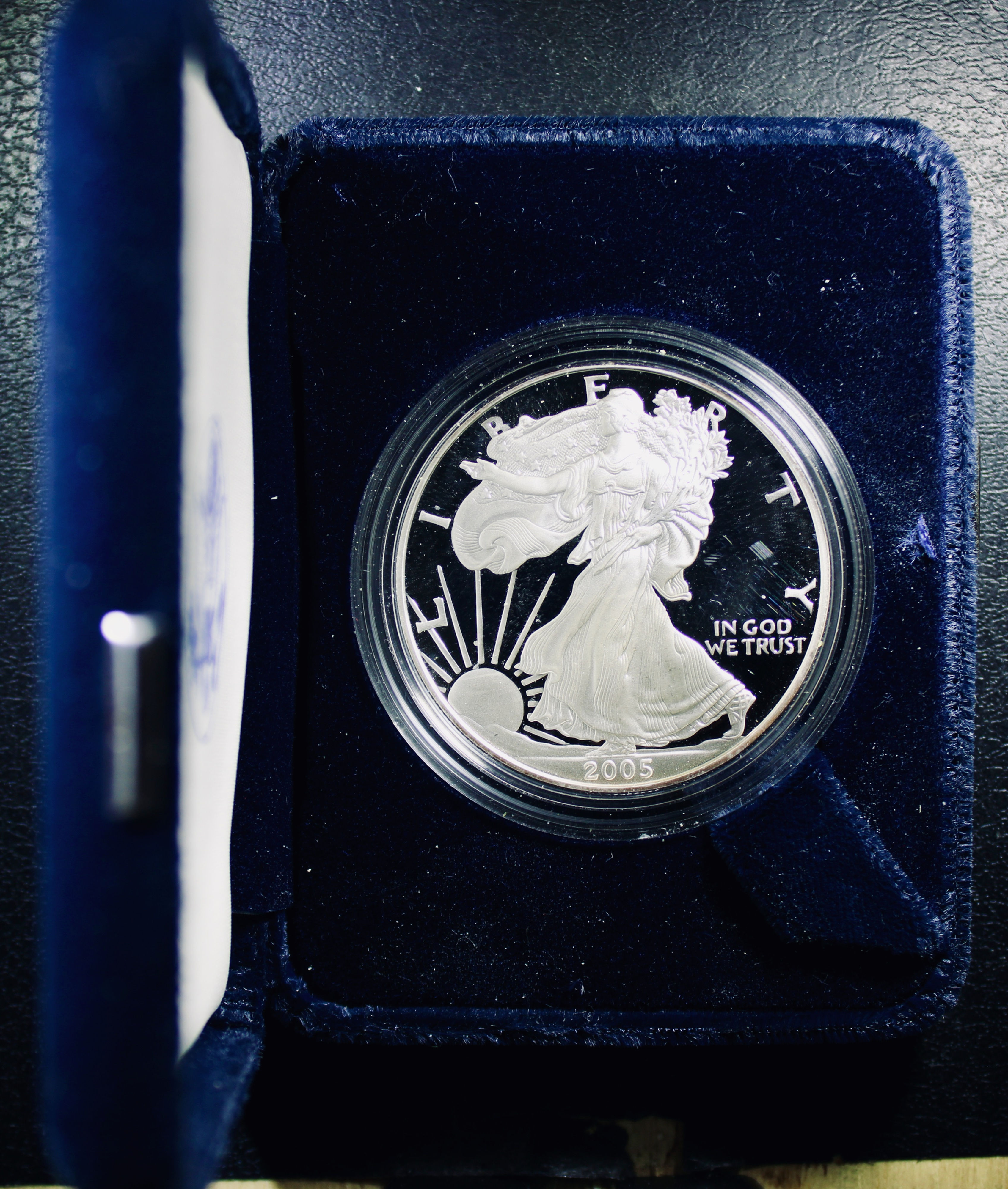 2005-W Proof  American Silver Eagle - OGP - With Certificate of Authenticity