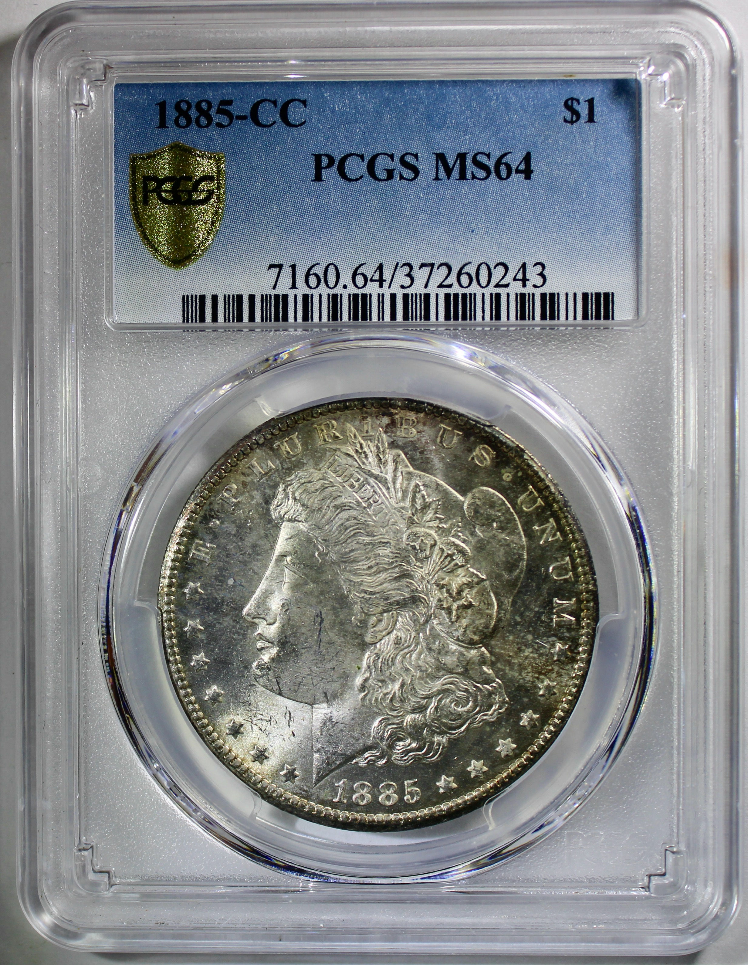 1885-CC Morgan Silver Dollar - PCGS MS-64 - Key Carson City