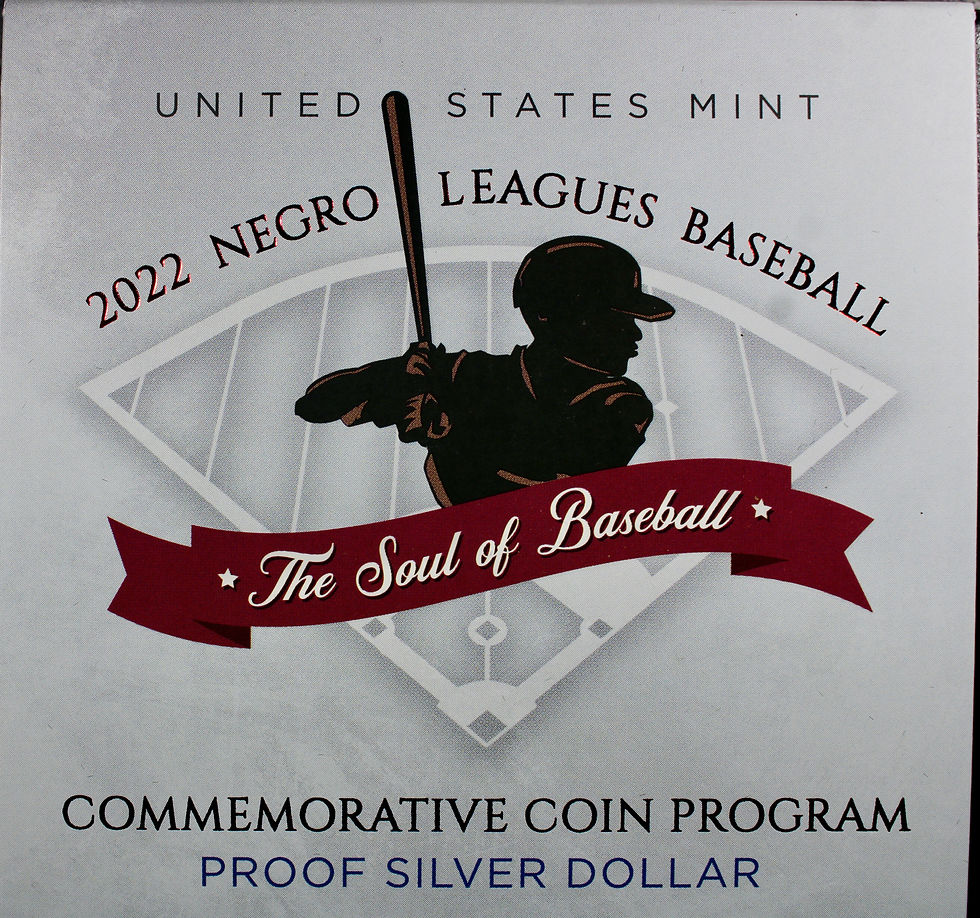 2022 Negro Leagues Baseball  Silver $1 Commemorative - Proof - In OGP