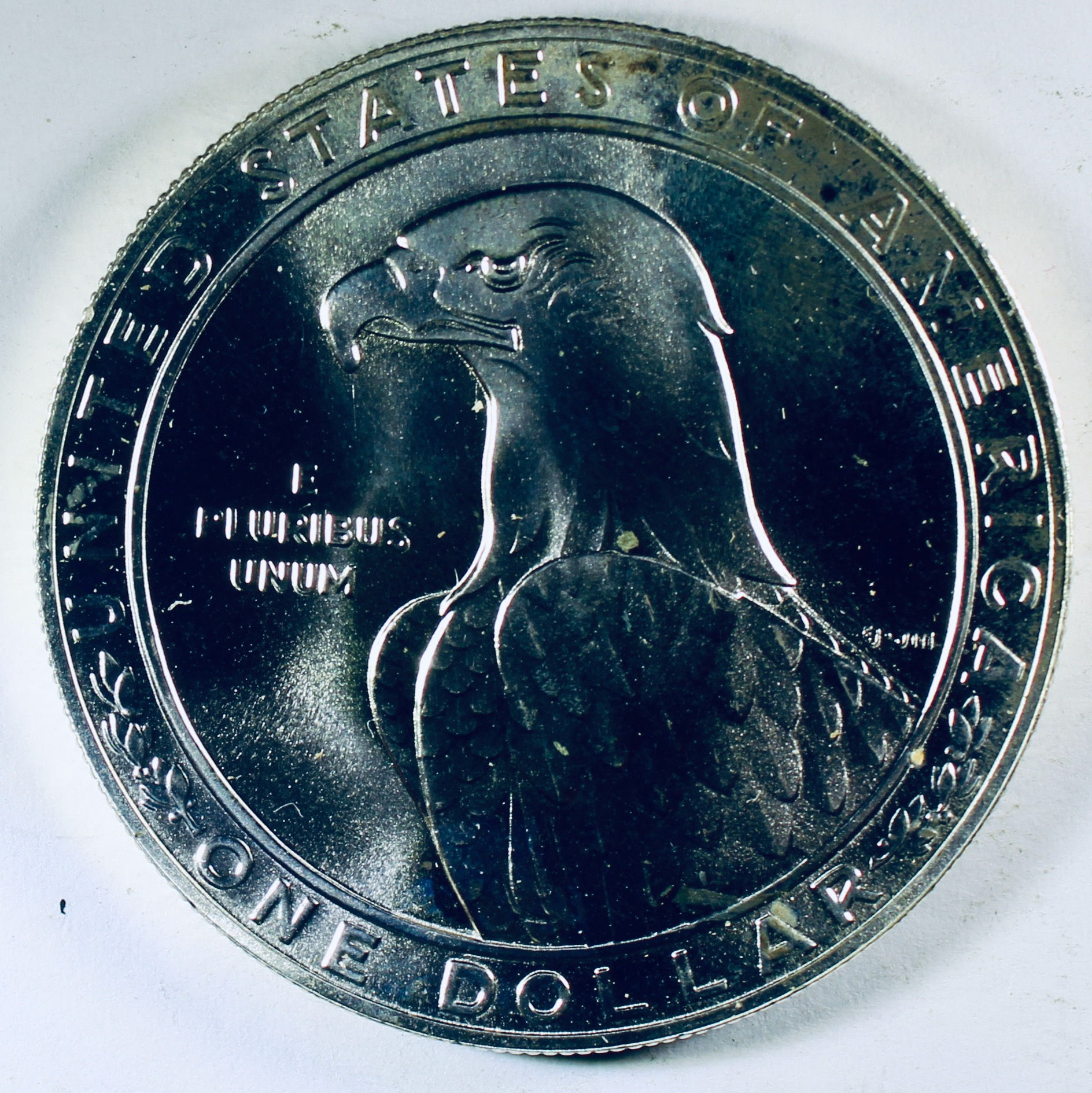 1983-P Olympics Disc Thrower Silver Commemorative Dollar