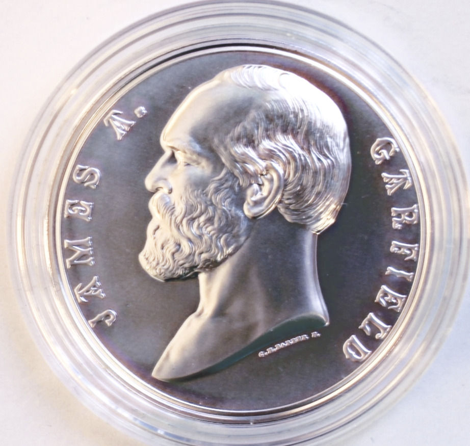 2024 Presidential Silver Medal- James A Garfield - US Mint 1 Ounce .999 Silver