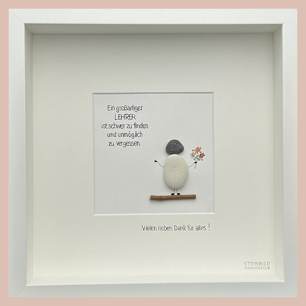 Steinbild - Ein großartiger Lehrer ist schwer zu finden -