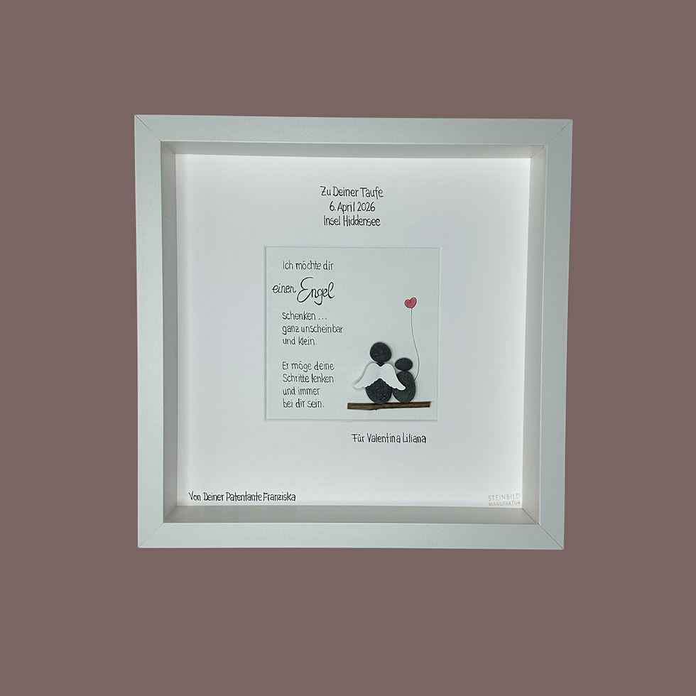 Miniaturbild: Steinbild ♥ Taufe ♥ Engel ♥ Schutzengel ♥ Geschenk