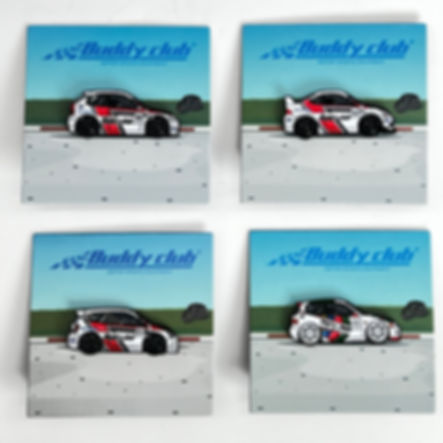 Buddy Club x Leen Customs Enamel Pins