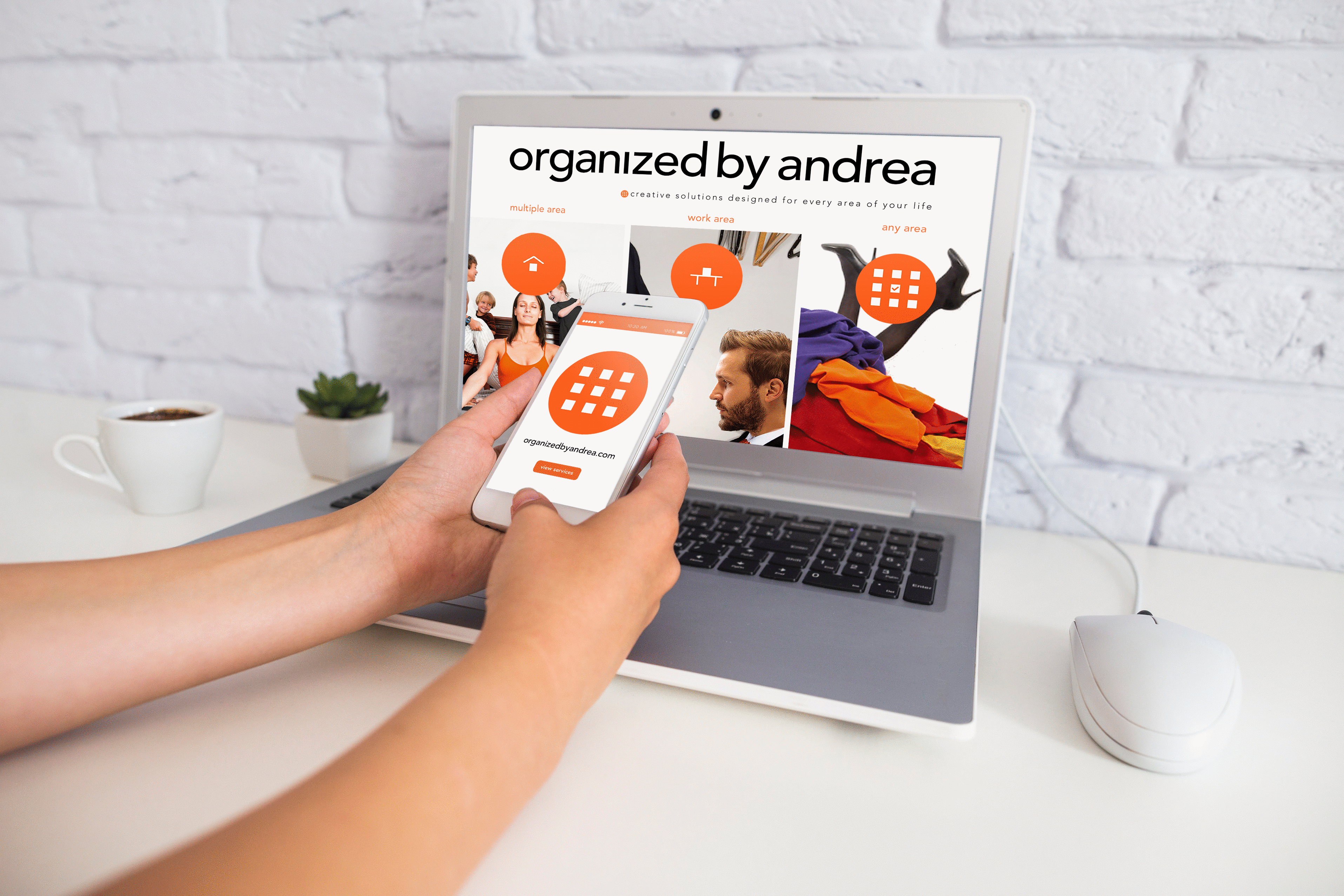 Website design for professional organizing services