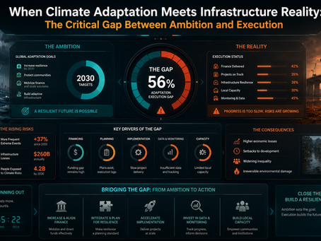 When Climate Adaptation Meets Infrastructure Reality: The Critical Gap Between Ambition and Execution