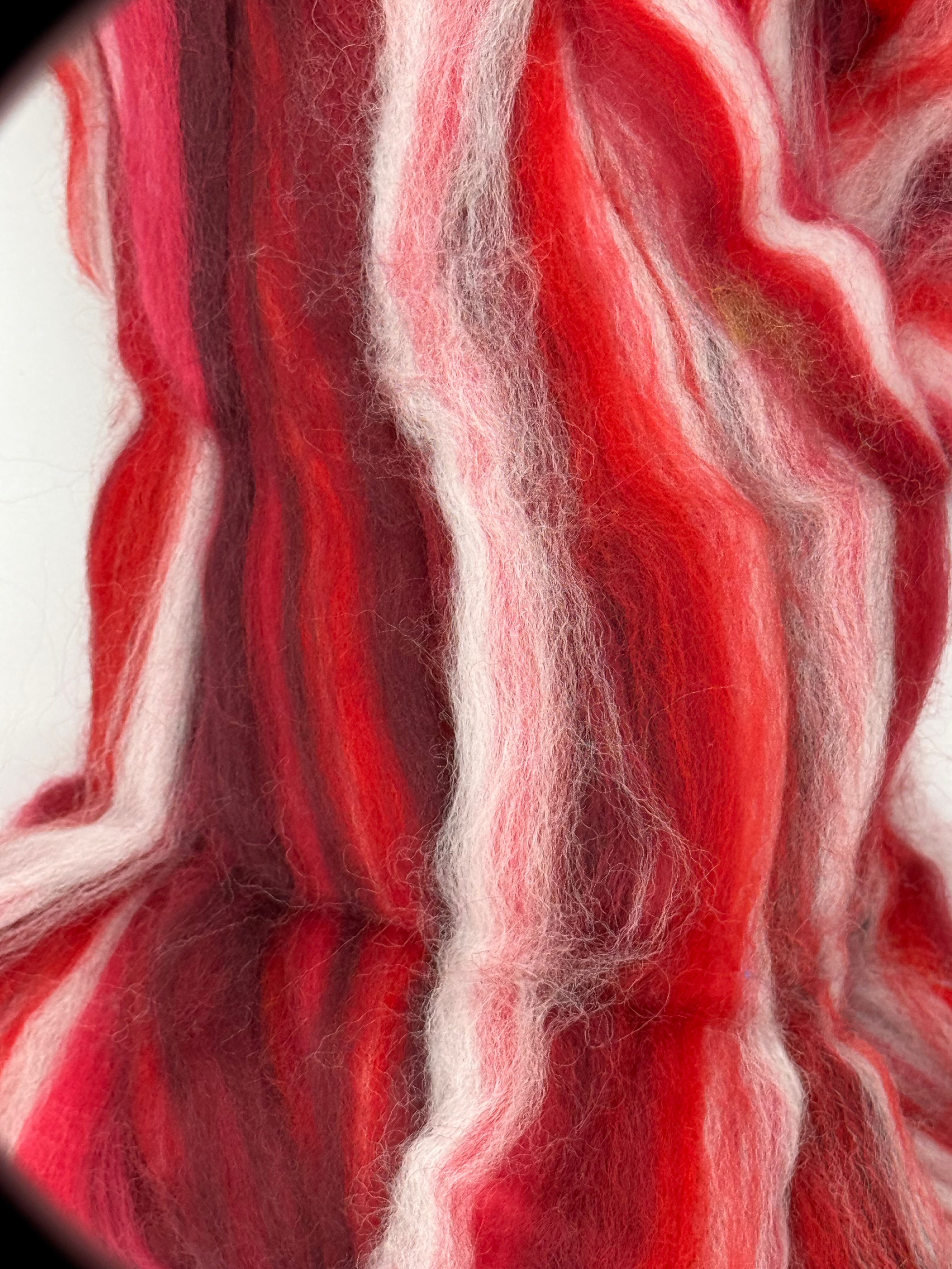 Raspberry Ripple Roving Top